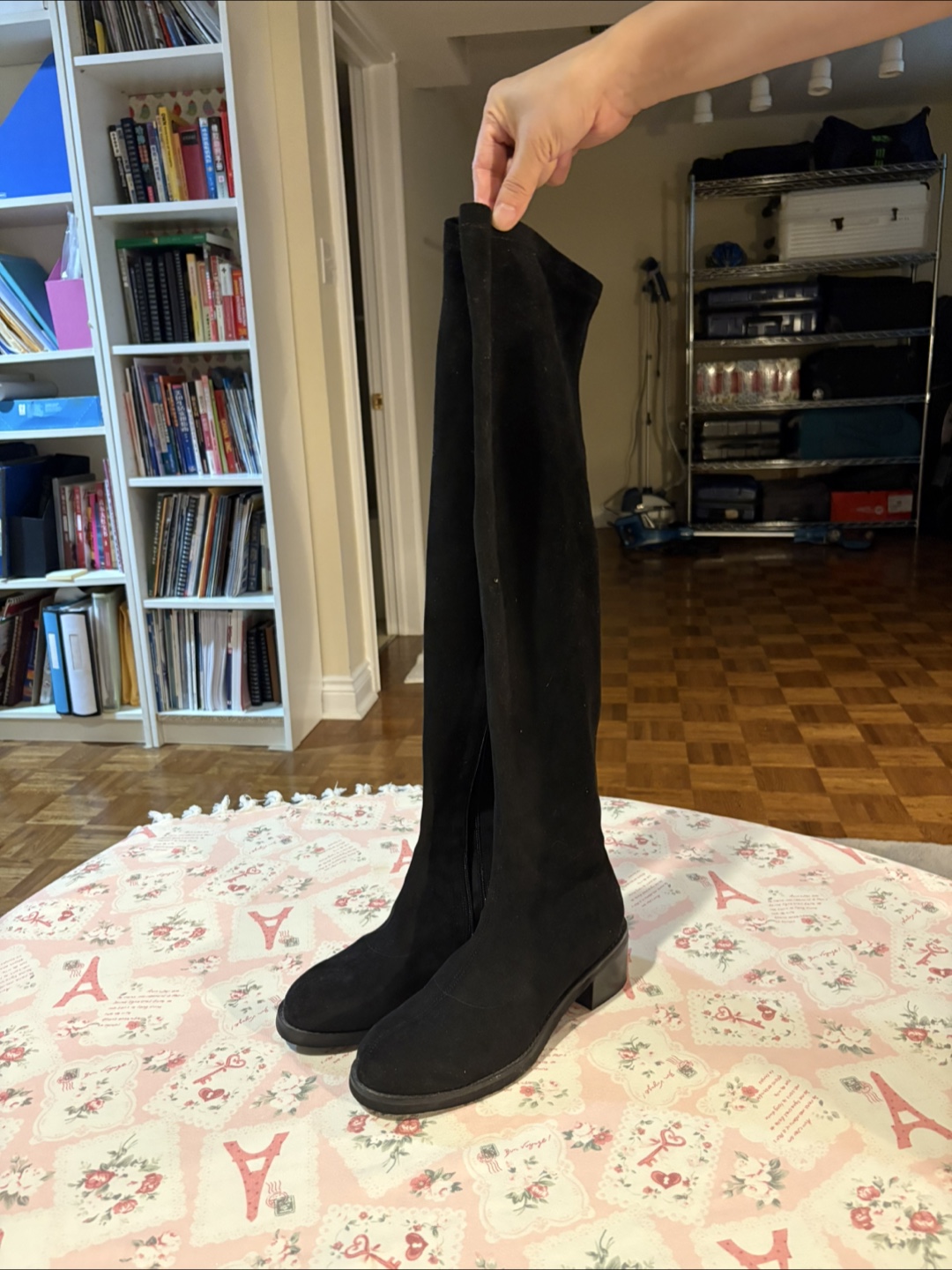 Over-the-knee Black Boots Size 38/8