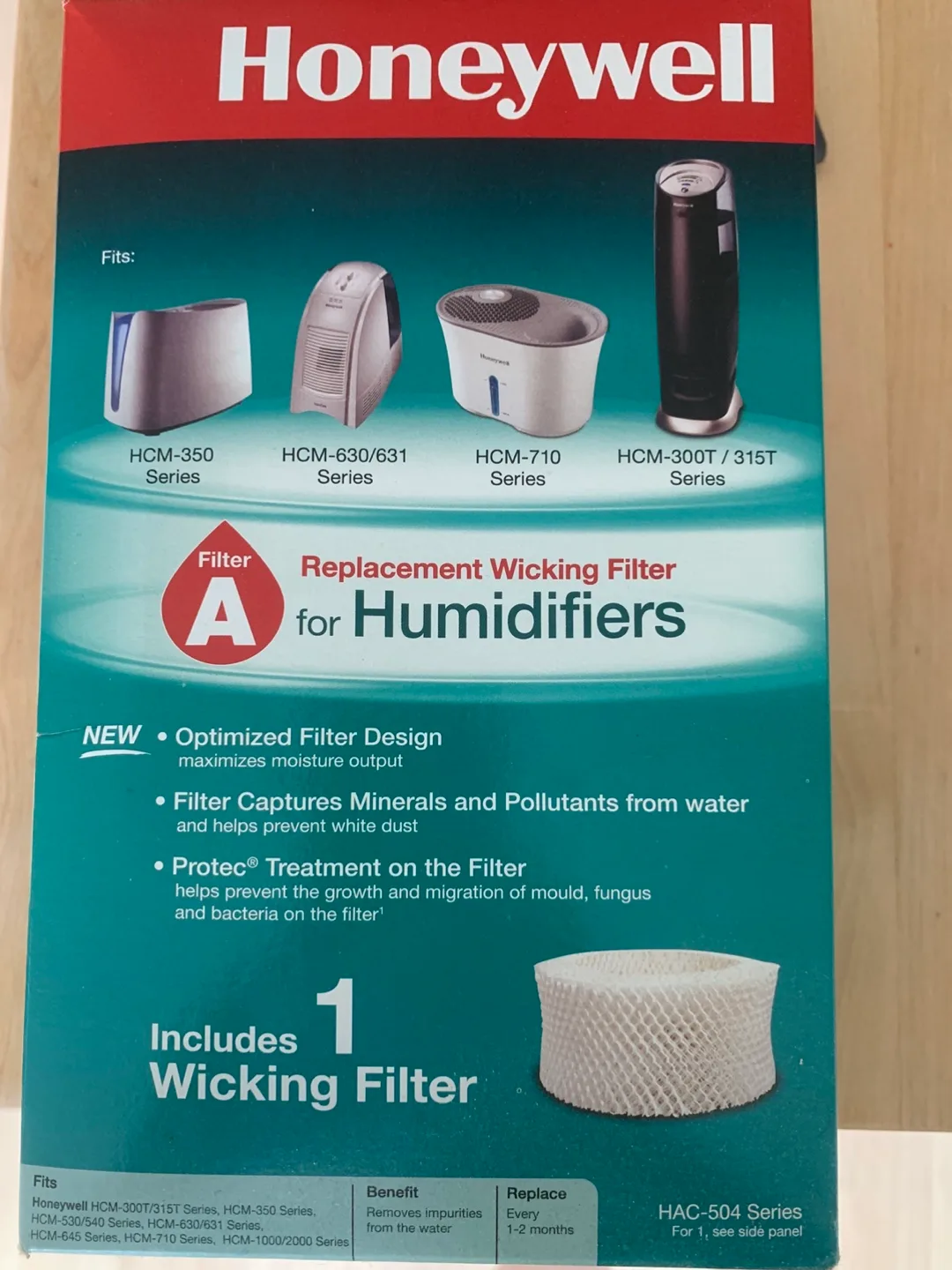 Honeywell humidifier filter Type A thumbnail