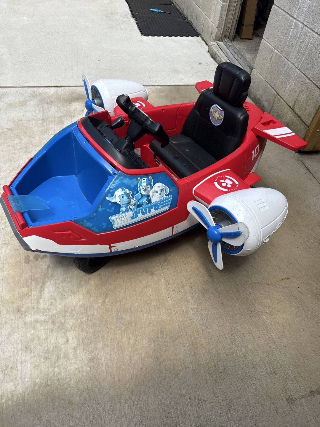 Paw Patrol Airplane Ride-On Toy