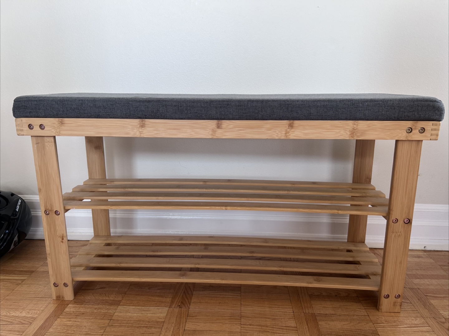 Shoe stand with Grey Cushion