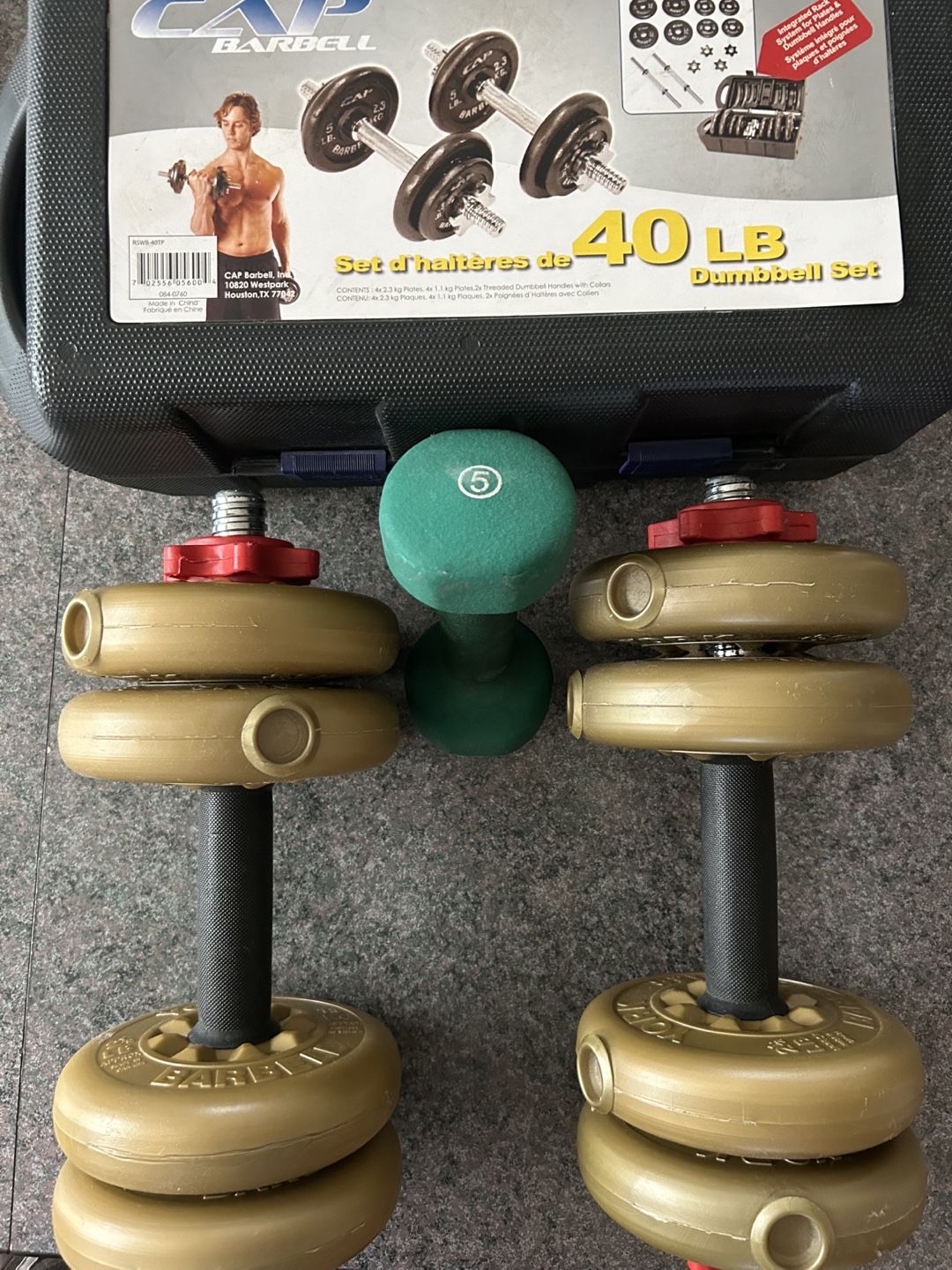 CAP Barbell 40 LB Dumbbell Set