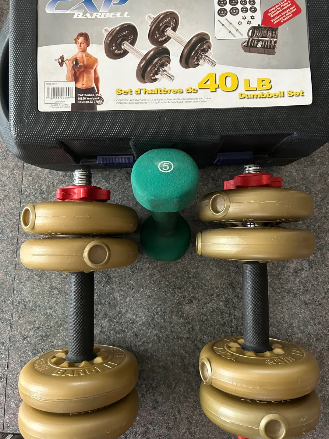 CAP Barbell 40 LB Dumbbell Set thumbnail