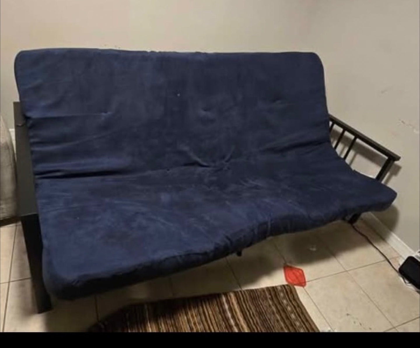 Blue Metal Frame Futon - photo 2