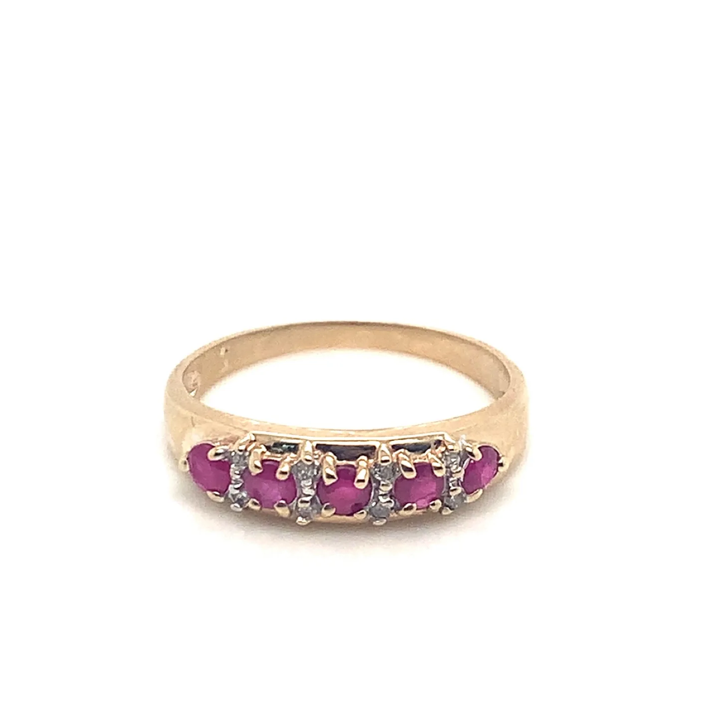 10k Ruby and Diamond Ring size 8 image indicator(5)