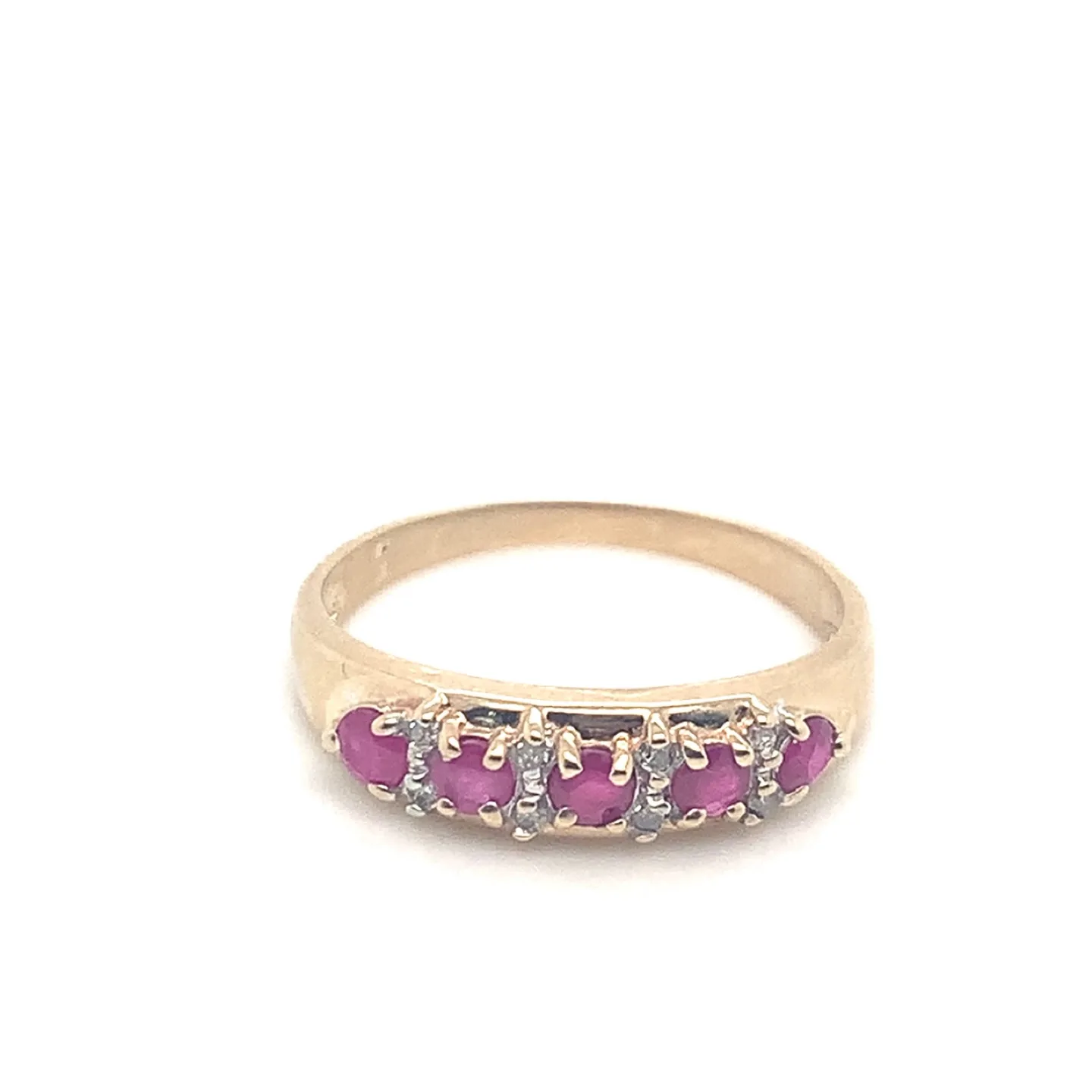 10k Ruby and Diamond Ring size 8 image indicator(4)