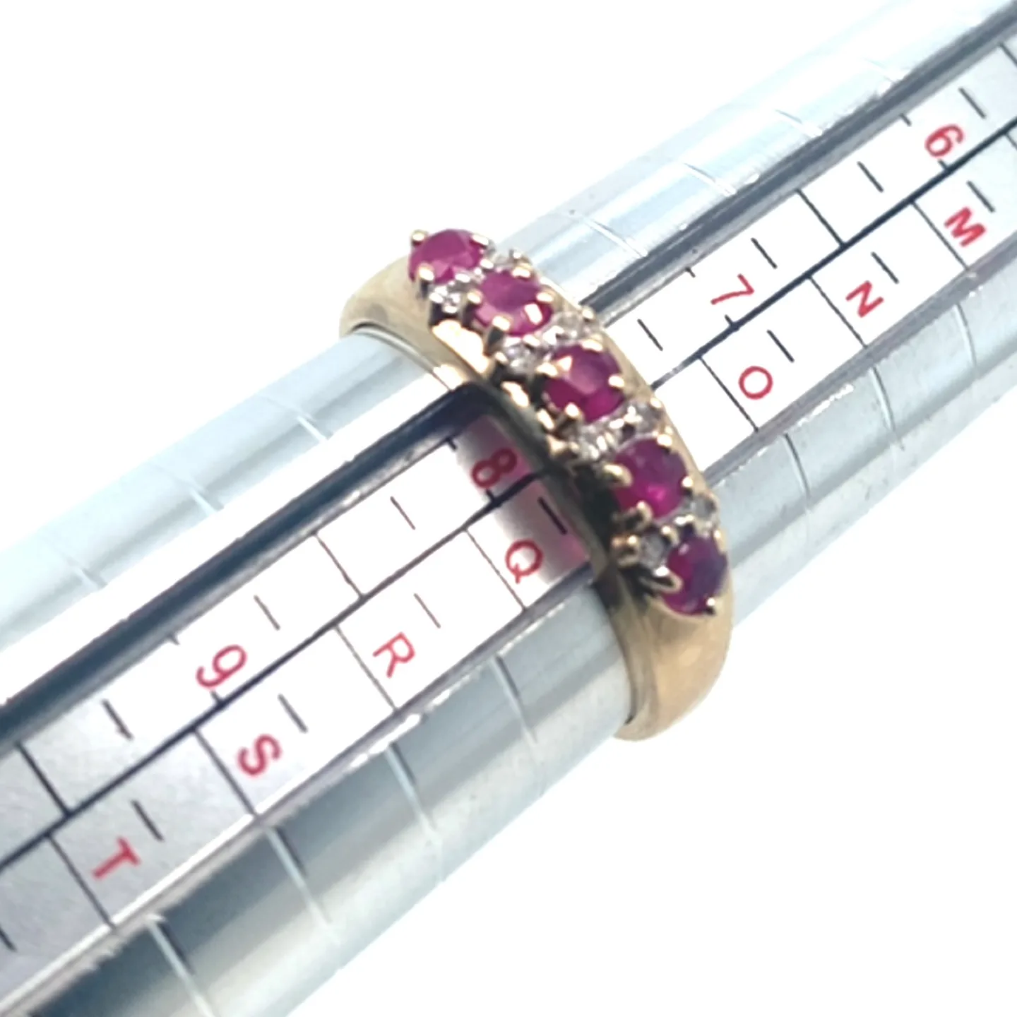 10k Ruby and Diamond Ring size 8 image indicator(3)