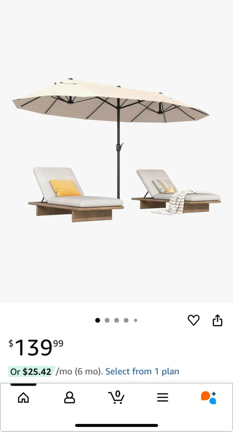 Double Patio Umbrella thumbnail