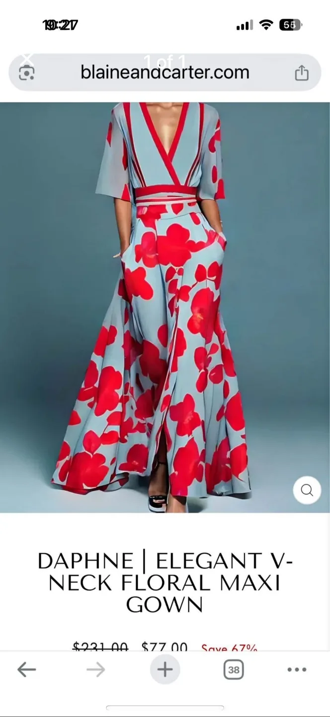 Daphne Floral Maxi Gown thumbnail