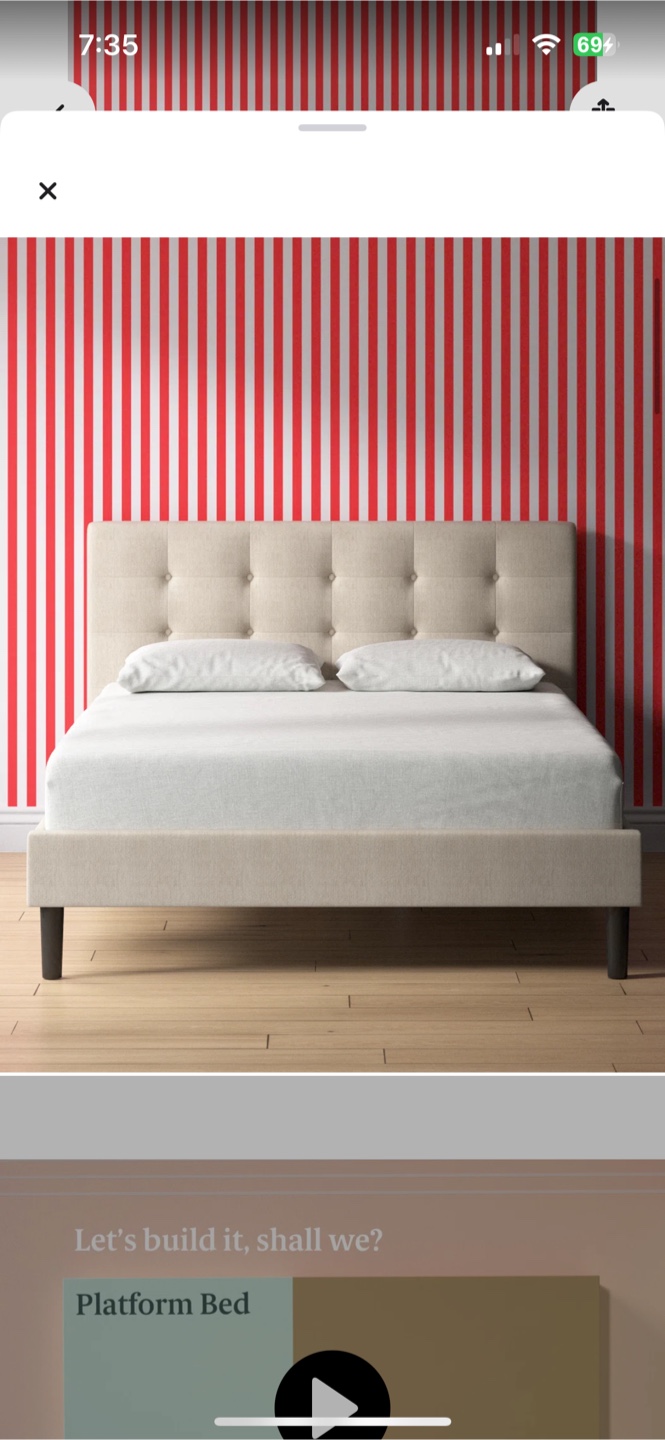 Full Size Platform Bed
