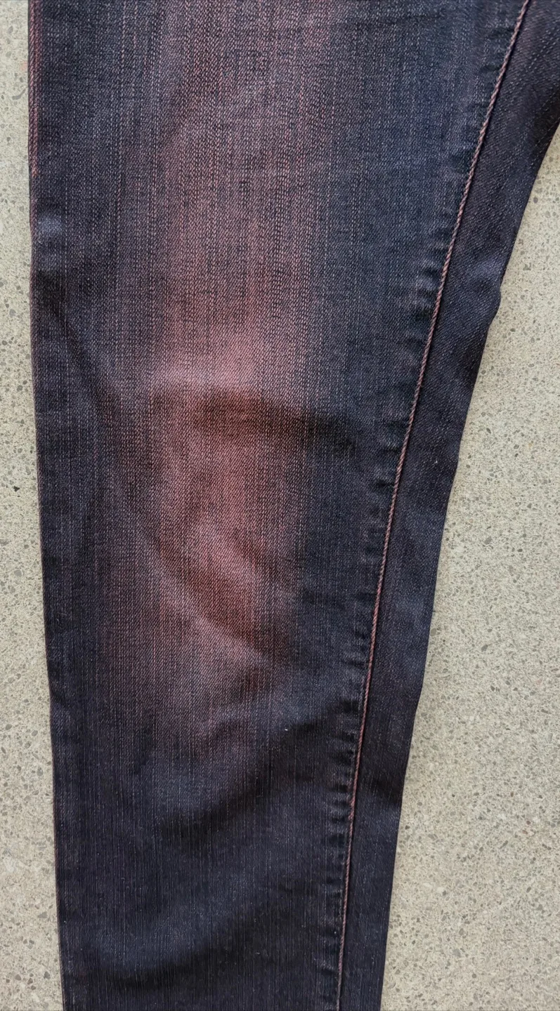 American Eagle Outfitters Skinny Jeans 32X30.5 Red Wash image indicator(9)