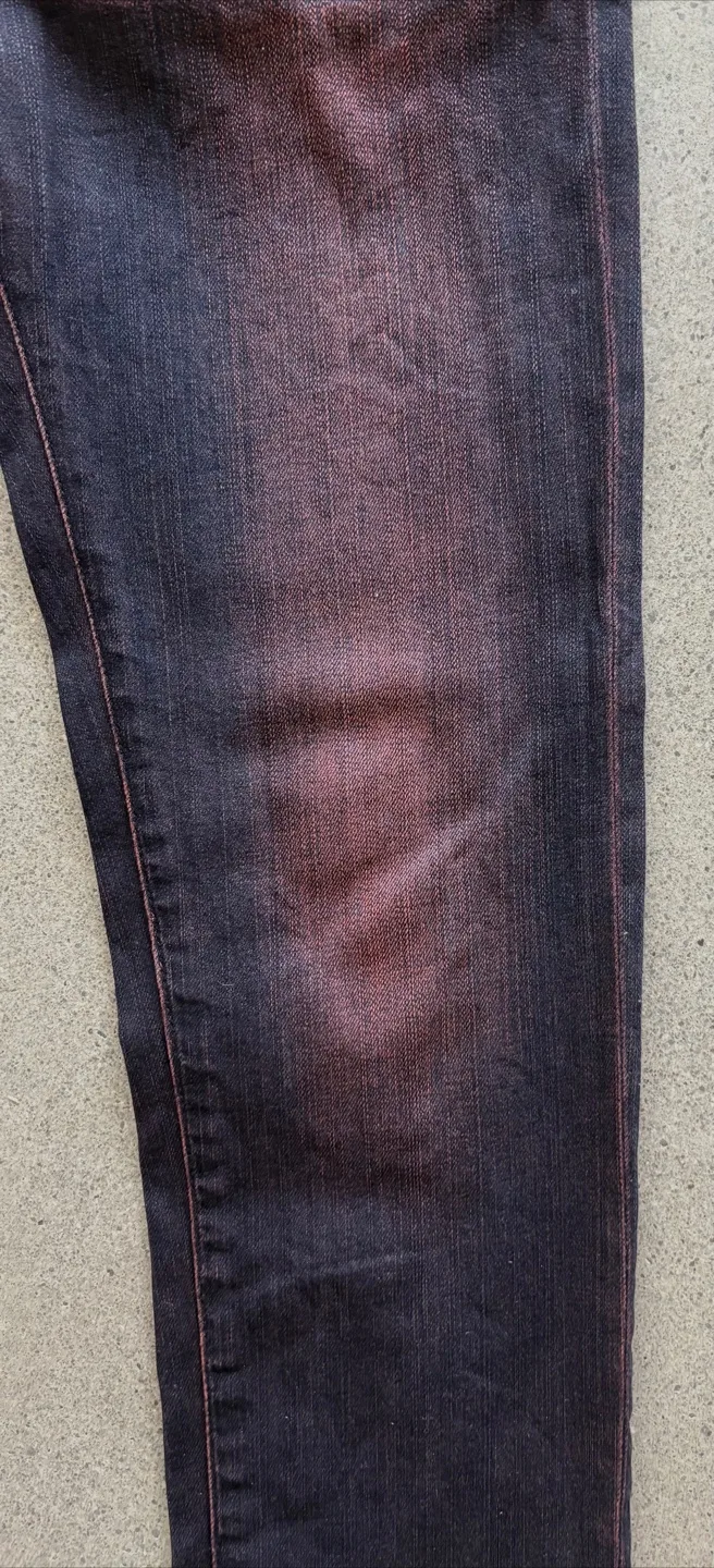 American Eagle Outfitters Skinny Jeans 32X30.5 Red Wash image indicator(10)
