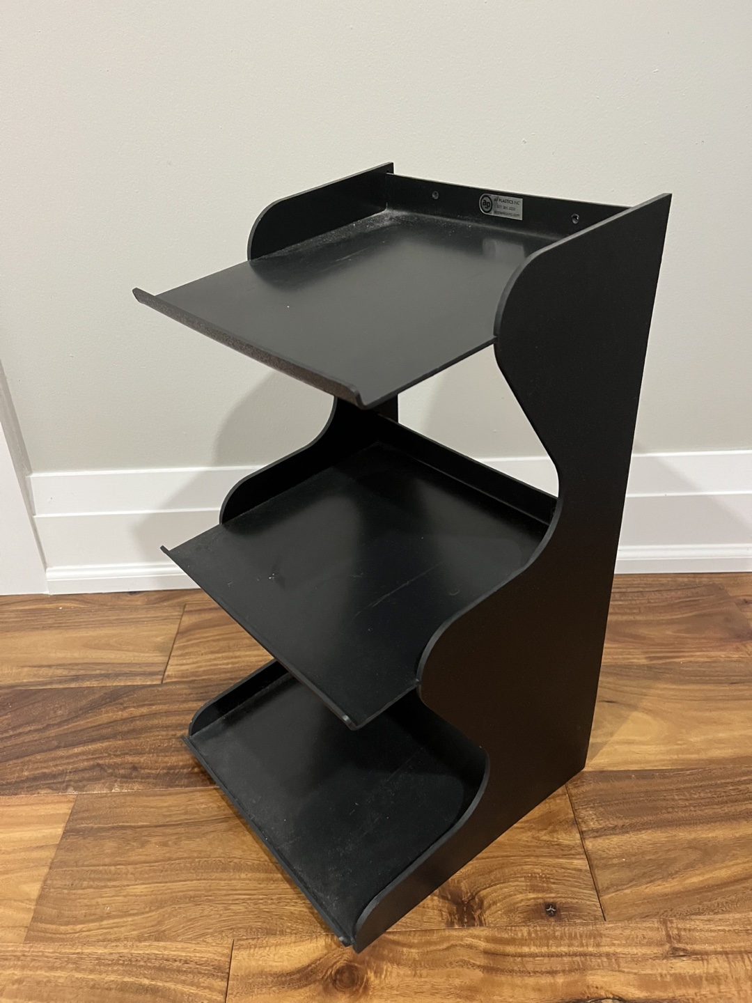AP Plastics Black 3-Tier Shelf - photo 3