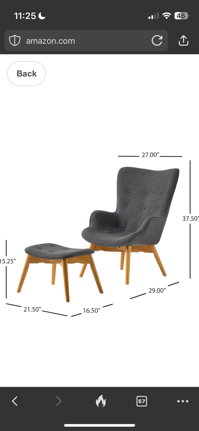Christopher Knight Home Armchair with Ottoman - photo 4