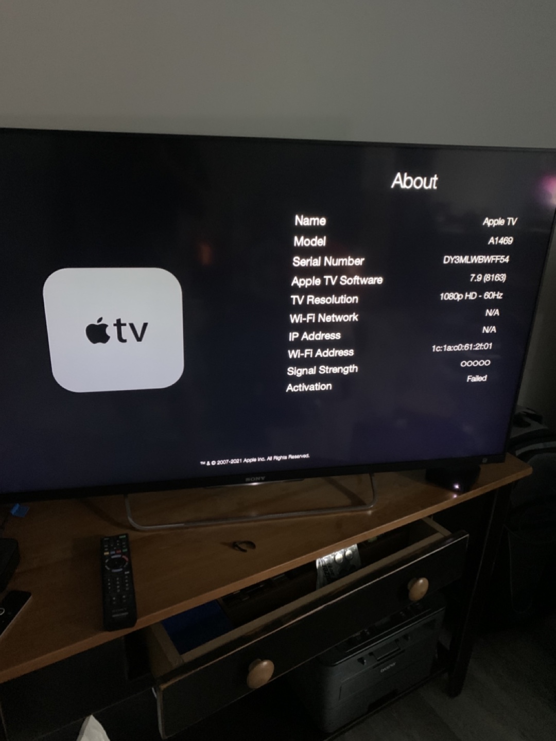 Apple TV (3rd Generation, Model A1469) - photo 2