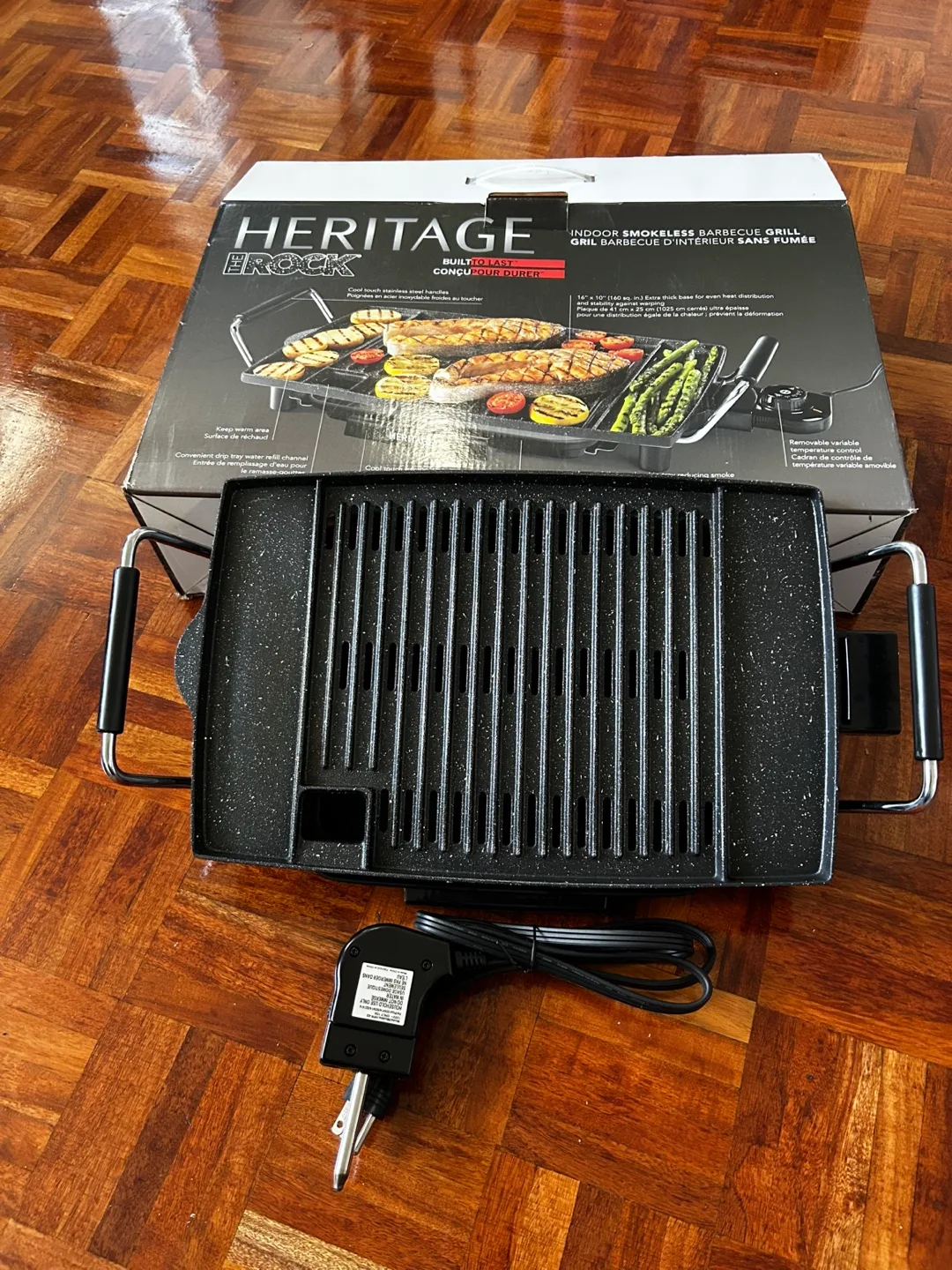 Heritage The Rock Indoor Smokeless BBQ Grill - Like New! image indicator(6)