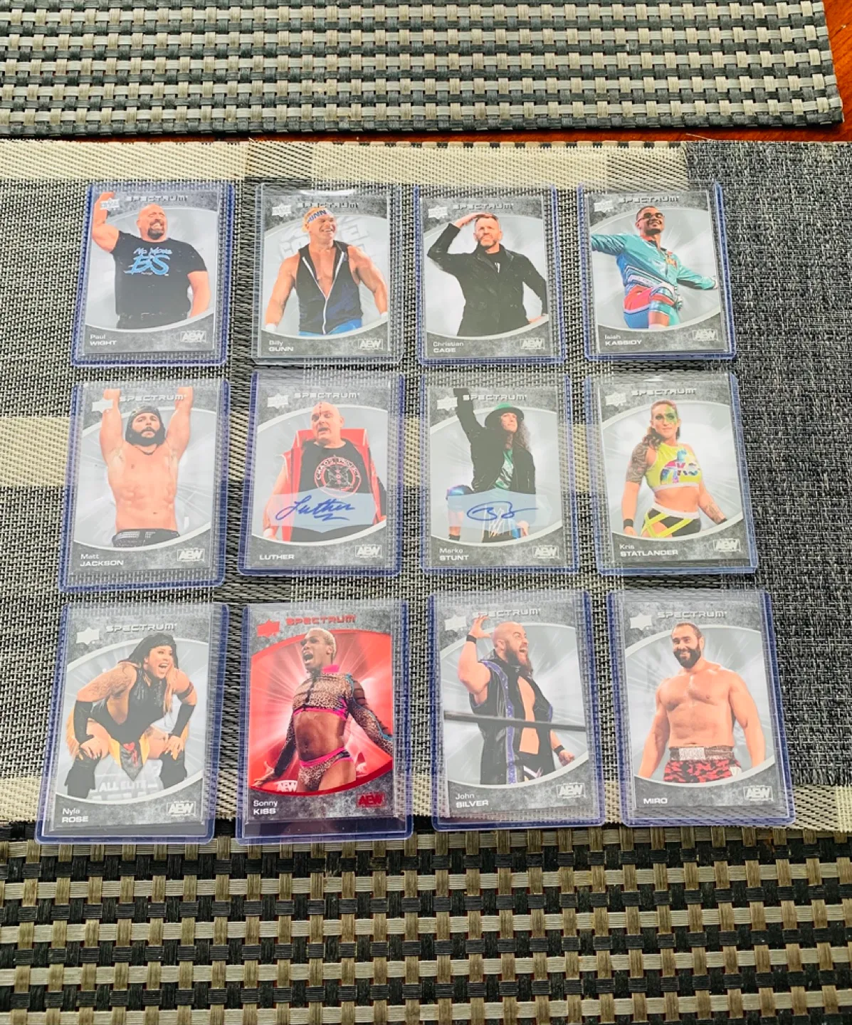 AEW 12 cards (2 autographed) Wrestling 2021 Upper Deck Spectrum thumbnail