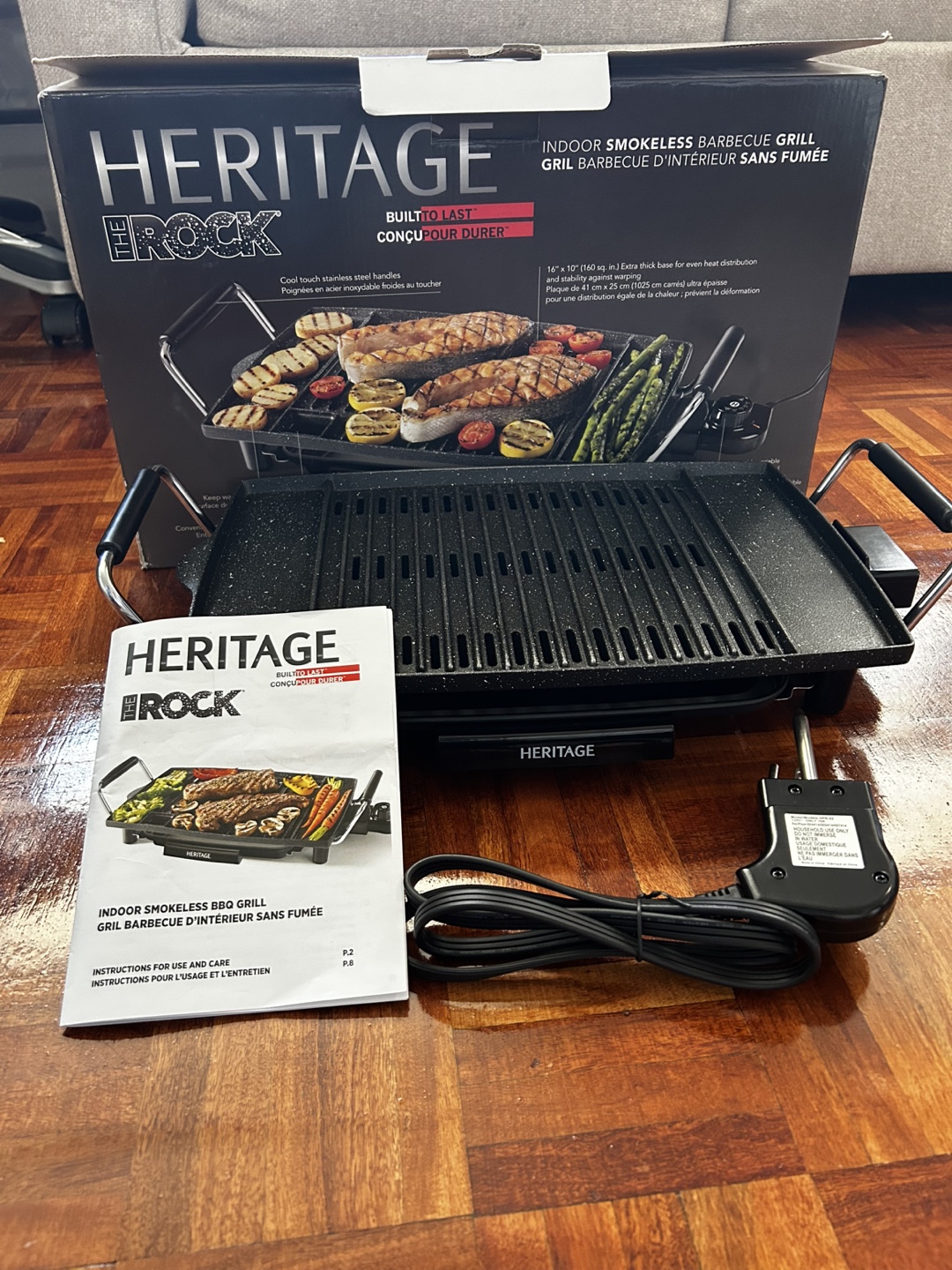 Heritage The Rock Indoor Smokeless BBQ Grill - Like New!
