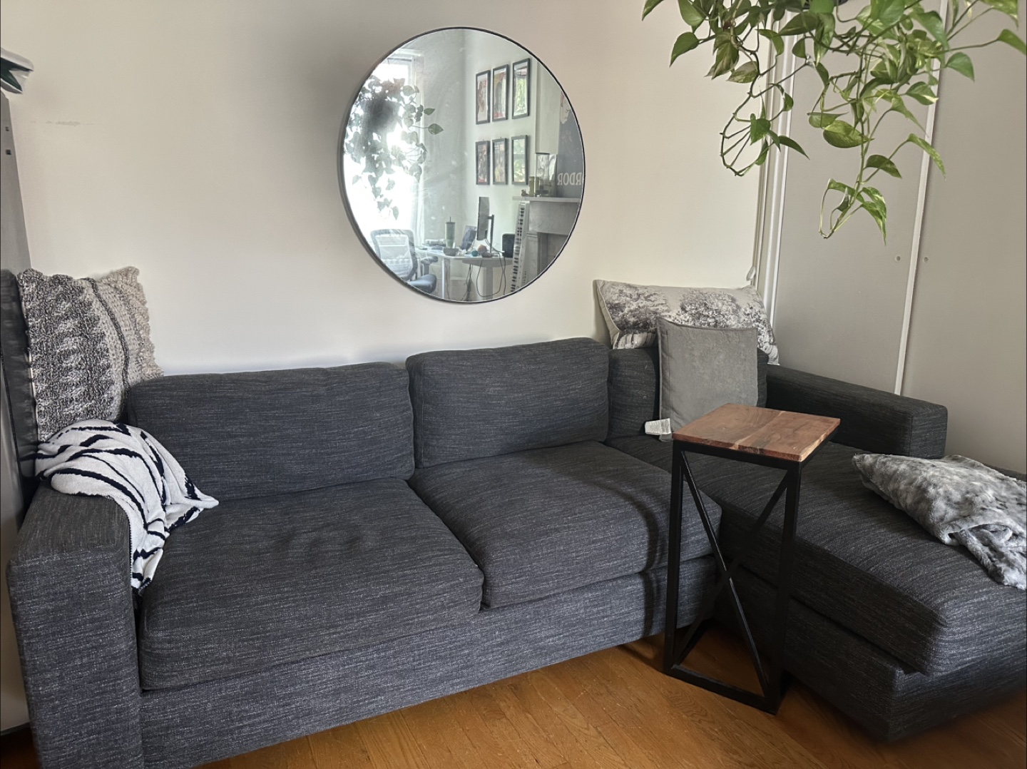 Pottery Barn Gray Sofa
