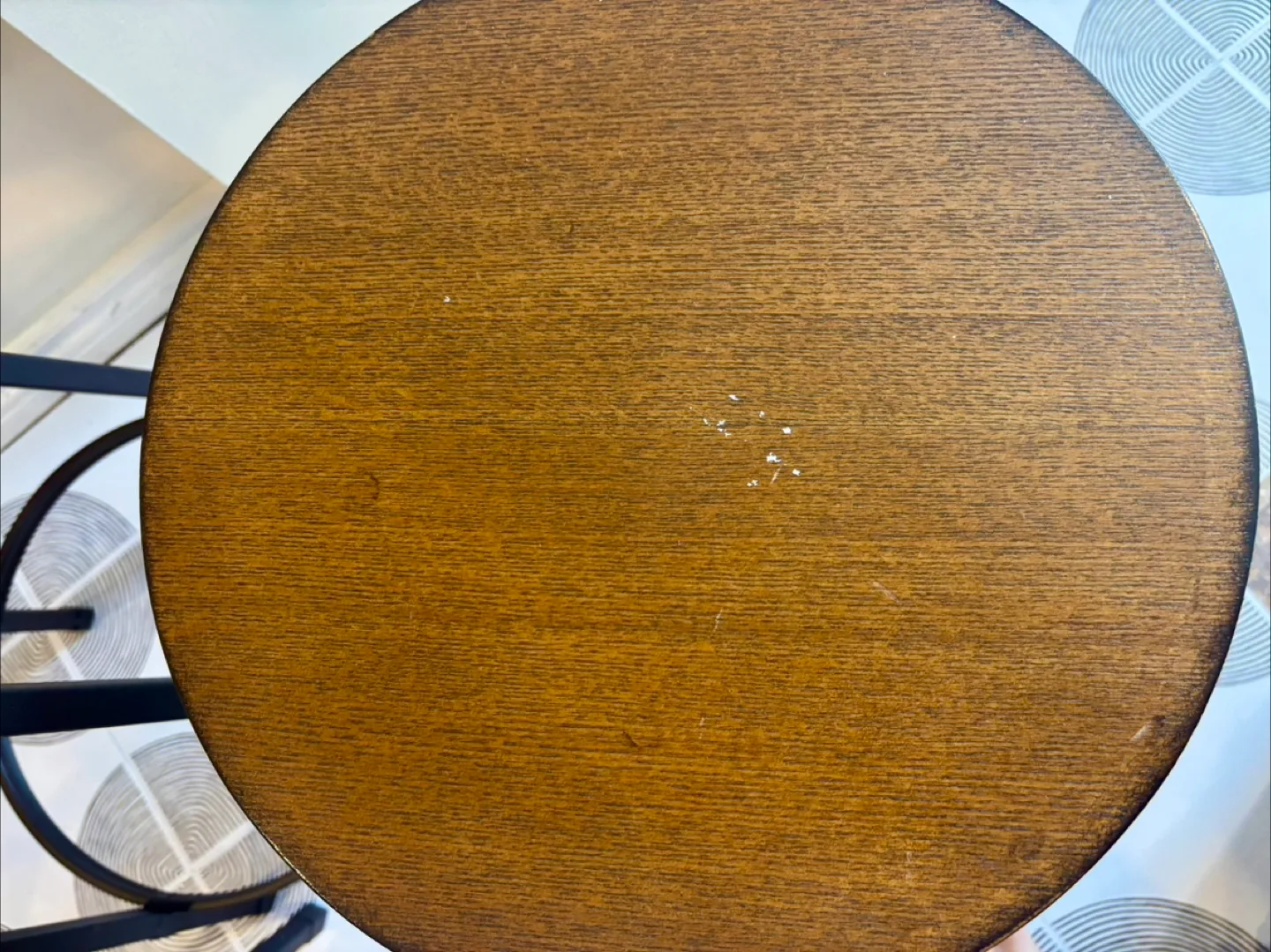 Three (3) metal and wood counter stools image indicator(2)