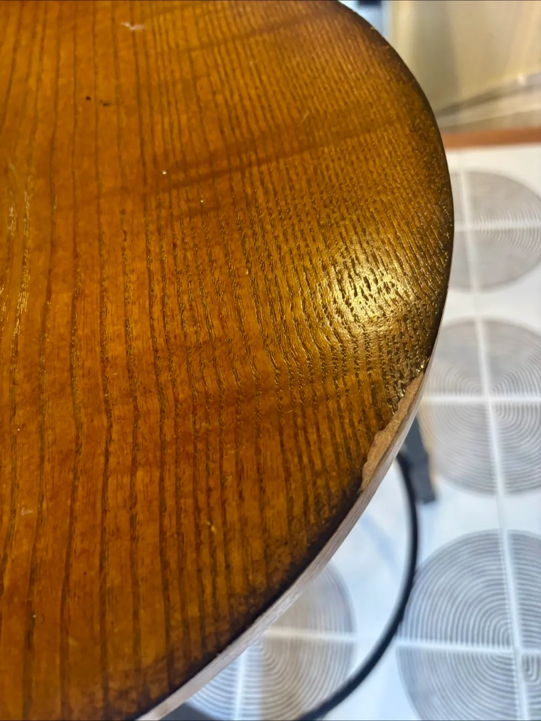 Three (3) metal and wood counter stools image indicator(3)