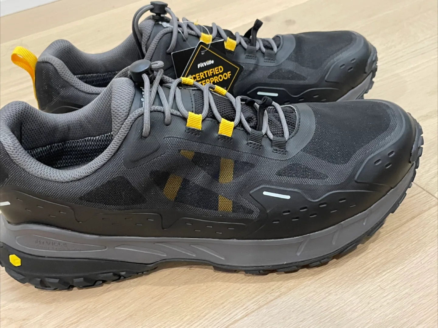 FitVille Men’s Wide Hiking Shoes. Waterproof. Size 14 image indicator(2)