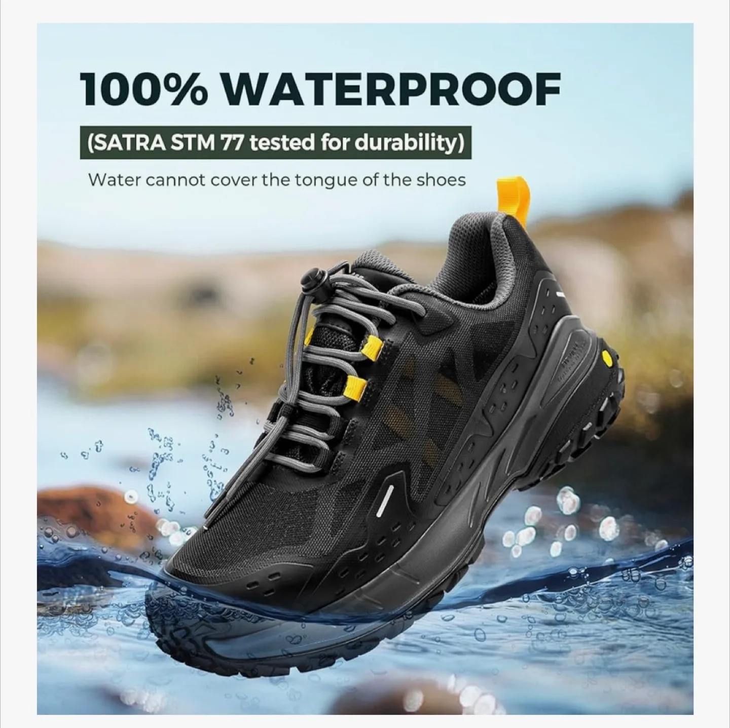 FitVille Men’s Wide Hiking Shoes. Waterproof. Size 14 image indicator(8)