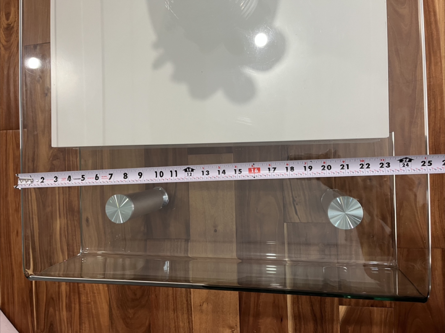 Glass & White Coffee Table - Modern Design - photo 4