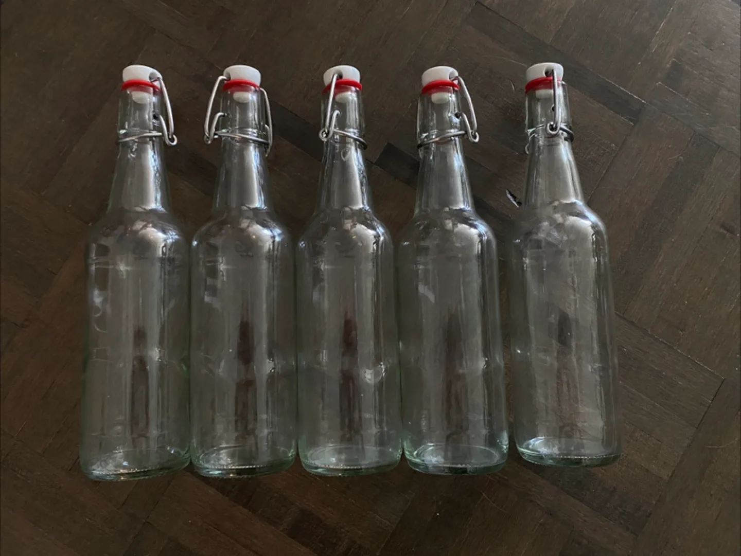 Swing Top Glass Bottles - Set of 5 thumbnail