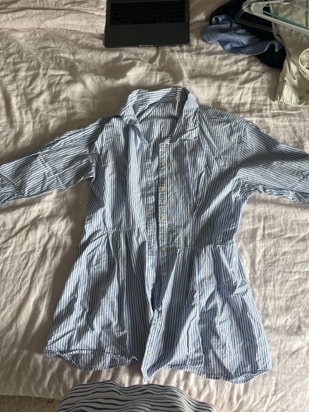 Abercrombie & Fitch Striped Shirt Dress