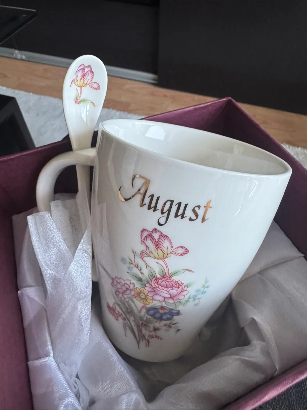 Adeline Collection August Mug with Spoon thumbnail