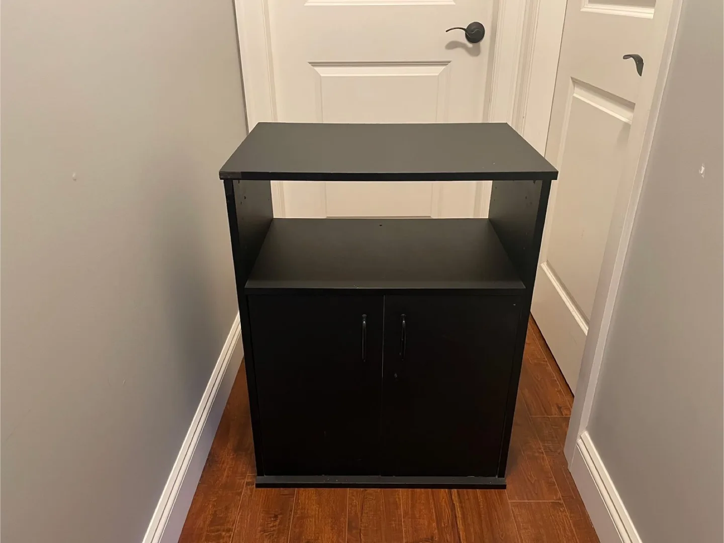 White Coffee Table and Black Side Table thumbnail