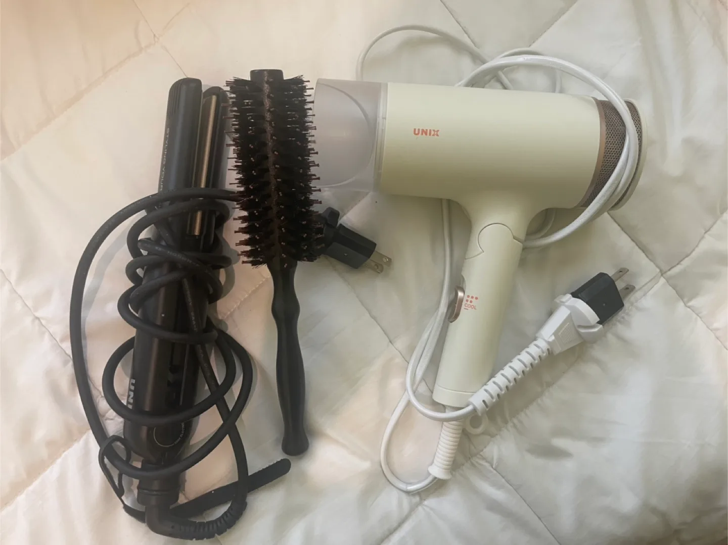 UNIX Hair Dryer, Styling Iron, and Brush Set thumbnail