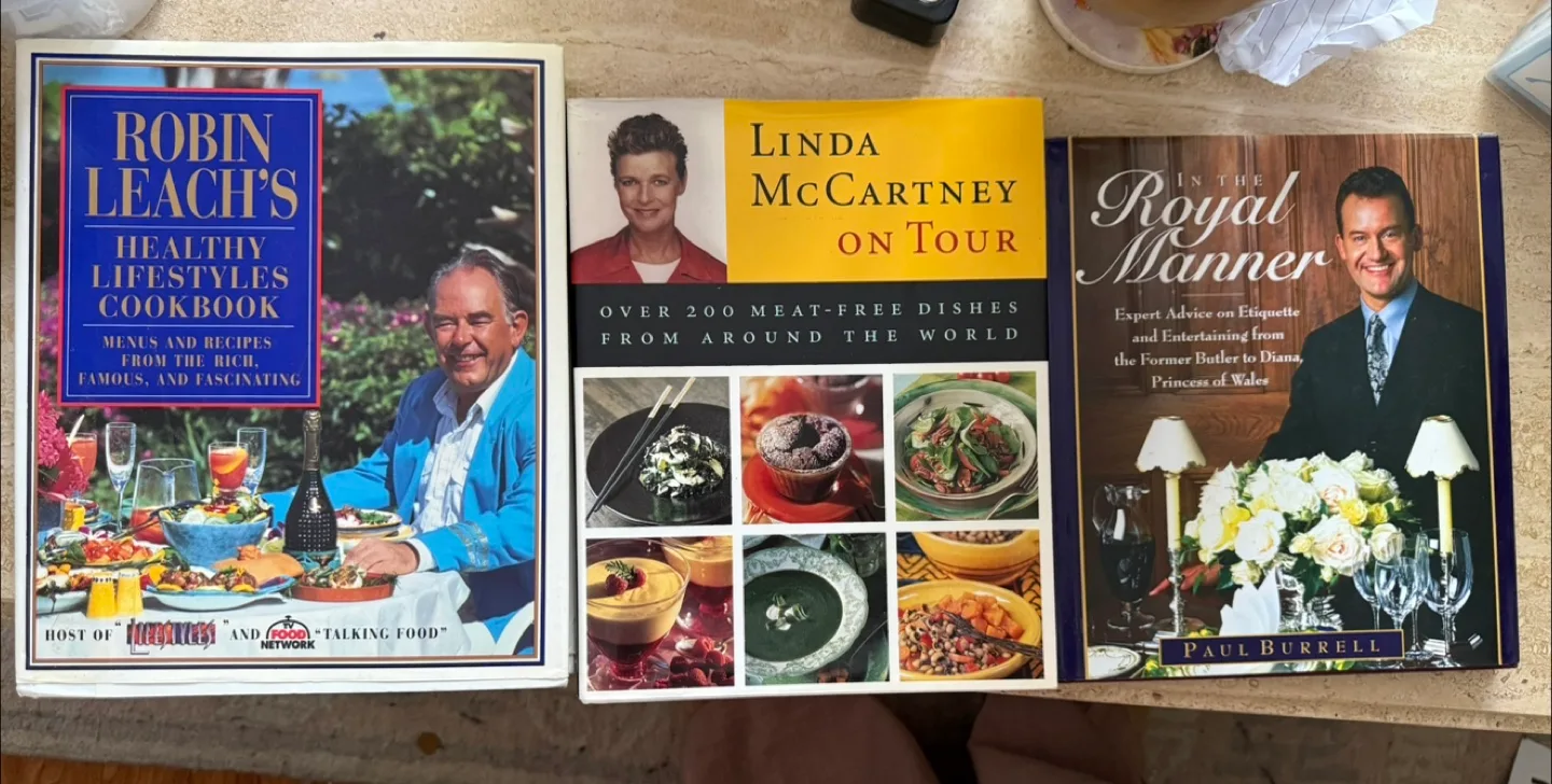 Cookbook Bundle: Robin Leach, Linda McCartney, Paul Burrell thumbnail