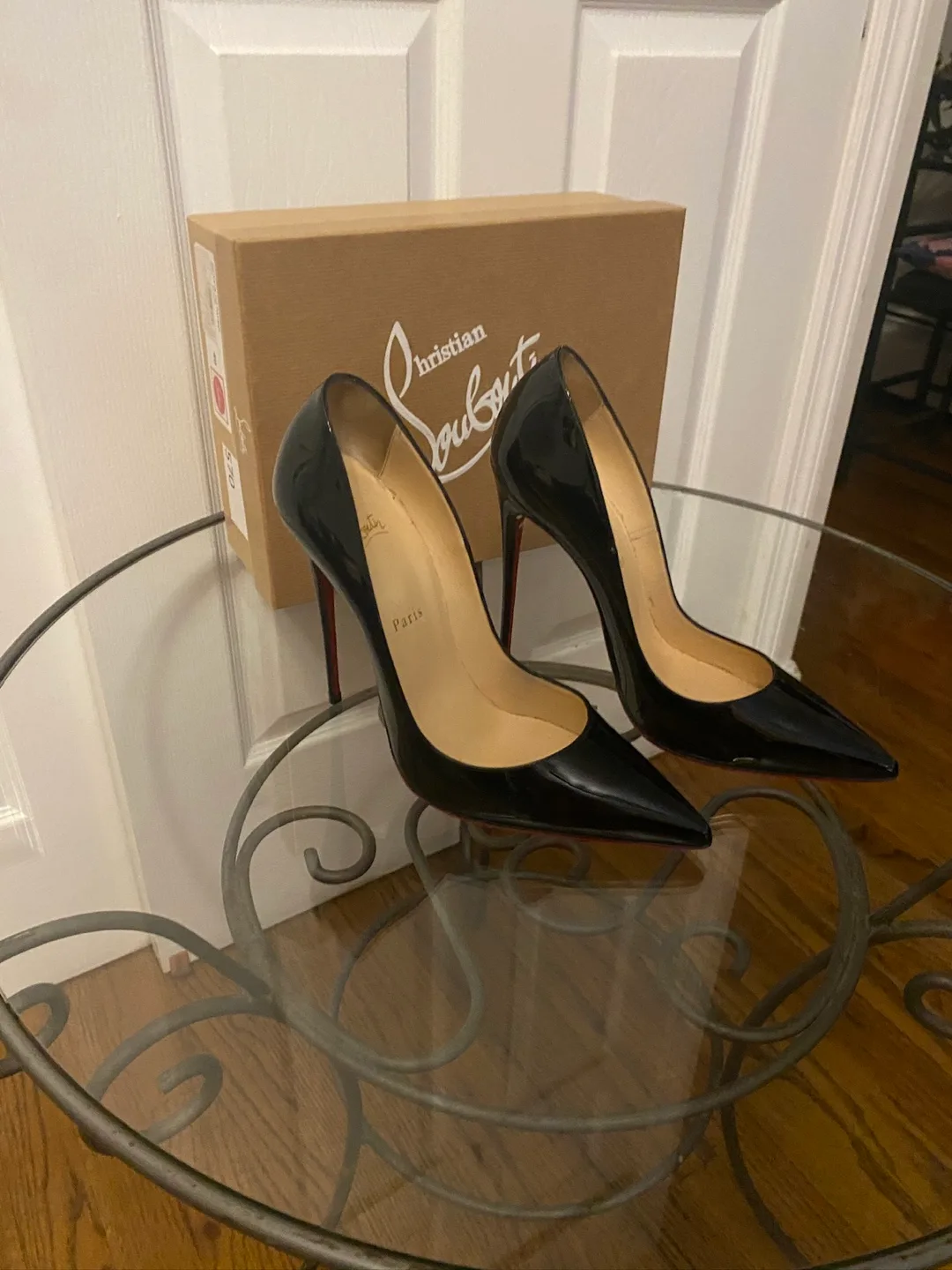 Christian Louboutin So Kate Patent Pointed-Toe Red Sole Pump thumbnail
