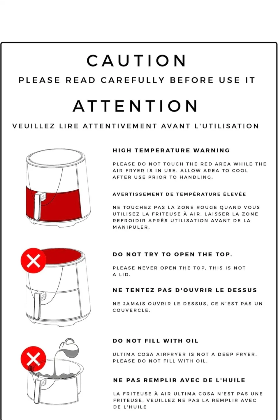 Ultima Cosa Presto Luxe Grande 8L Air Fryer-BRAND NEW IN BOX image indicator(7)