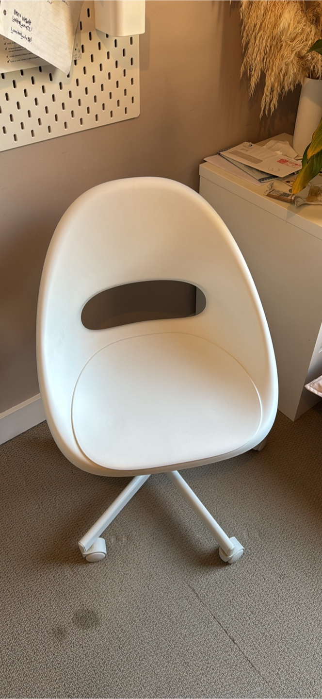 IKEA Desk/ Swivel Chair - white