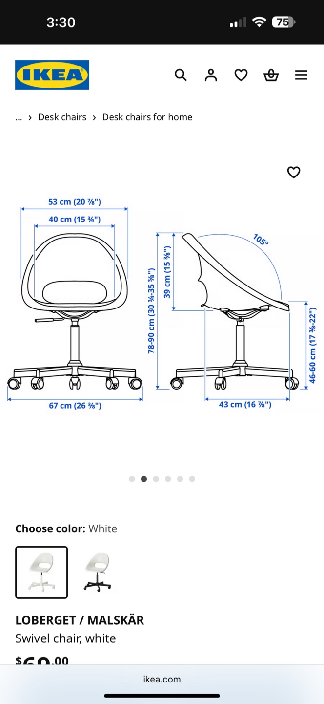 IKEA Desk/ Swivel Chair - white - photo 5