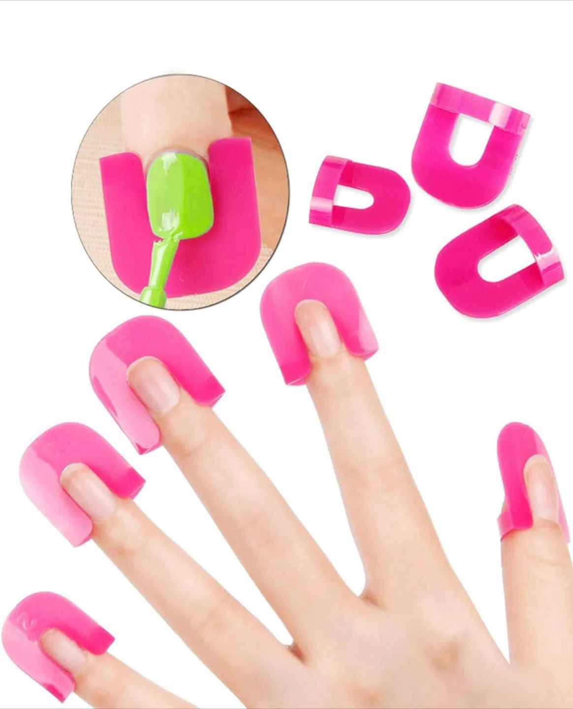 Pink Nail Polish Spill Guards thumbnail