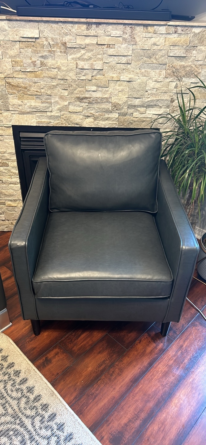 2 Structure Grey Armchair