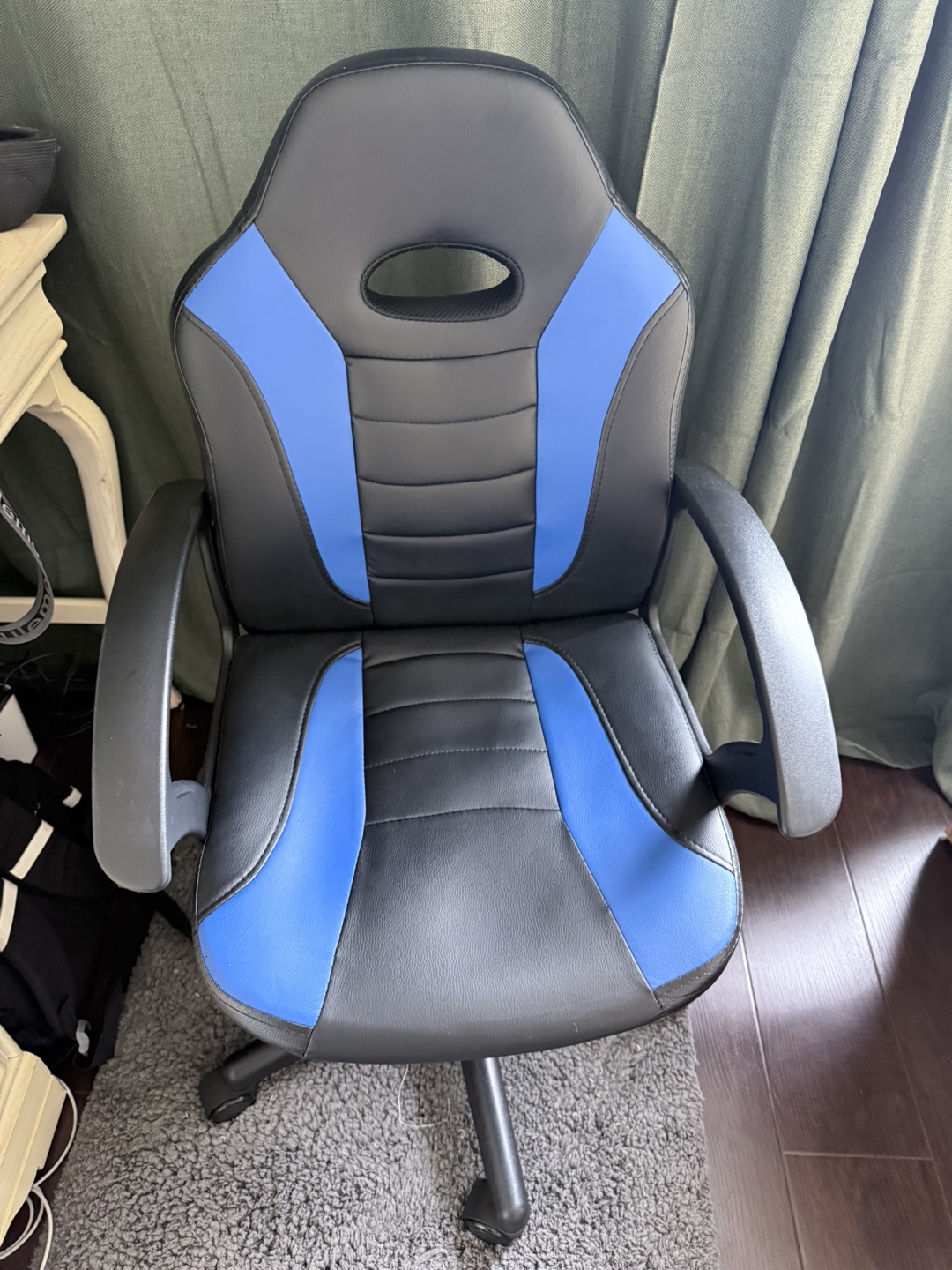 Black and Blue Gaming Chair