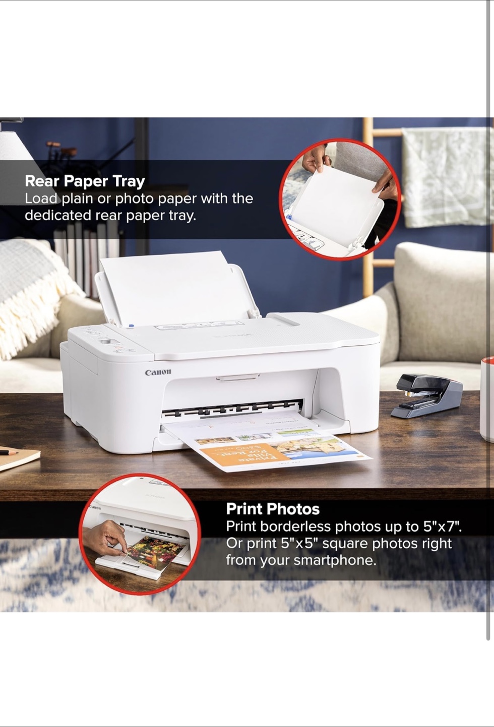Canon PIXMA TS3720 White Printer - New in Box! - photo 5