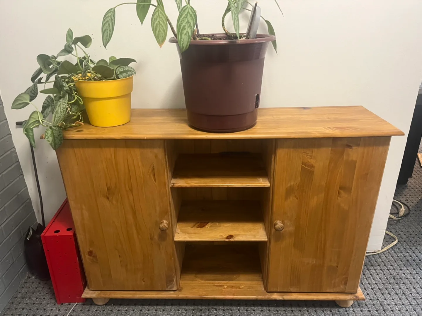 Wooden Cabinet with Shelves image indicator(3)