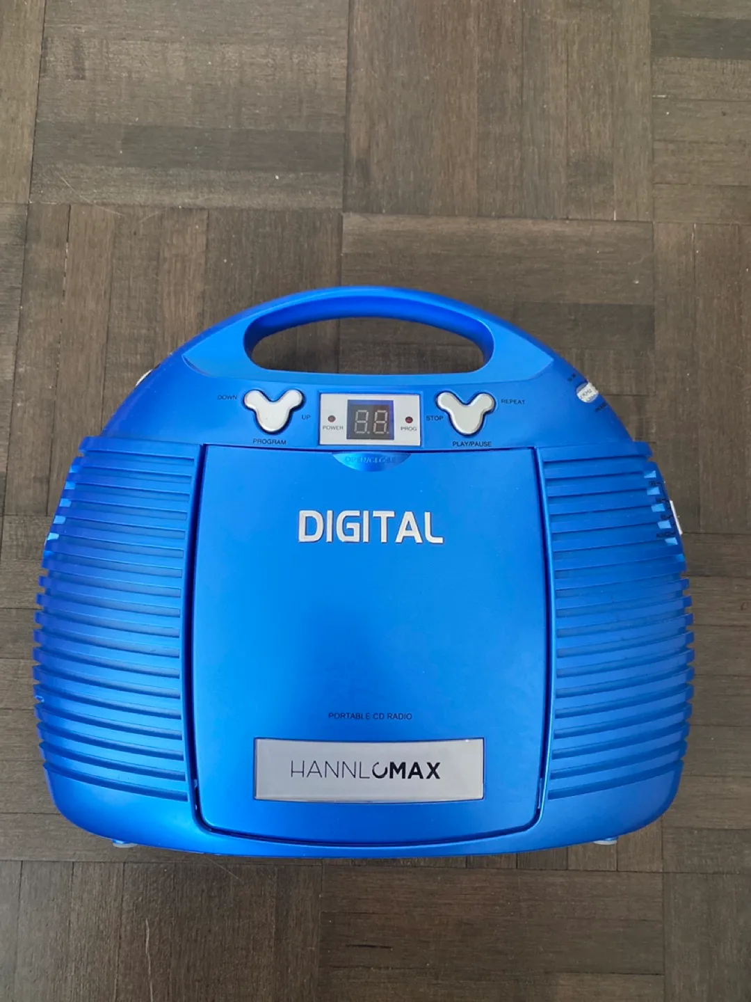 Hannlo Max Portable CD Radio - Blue thumbnail