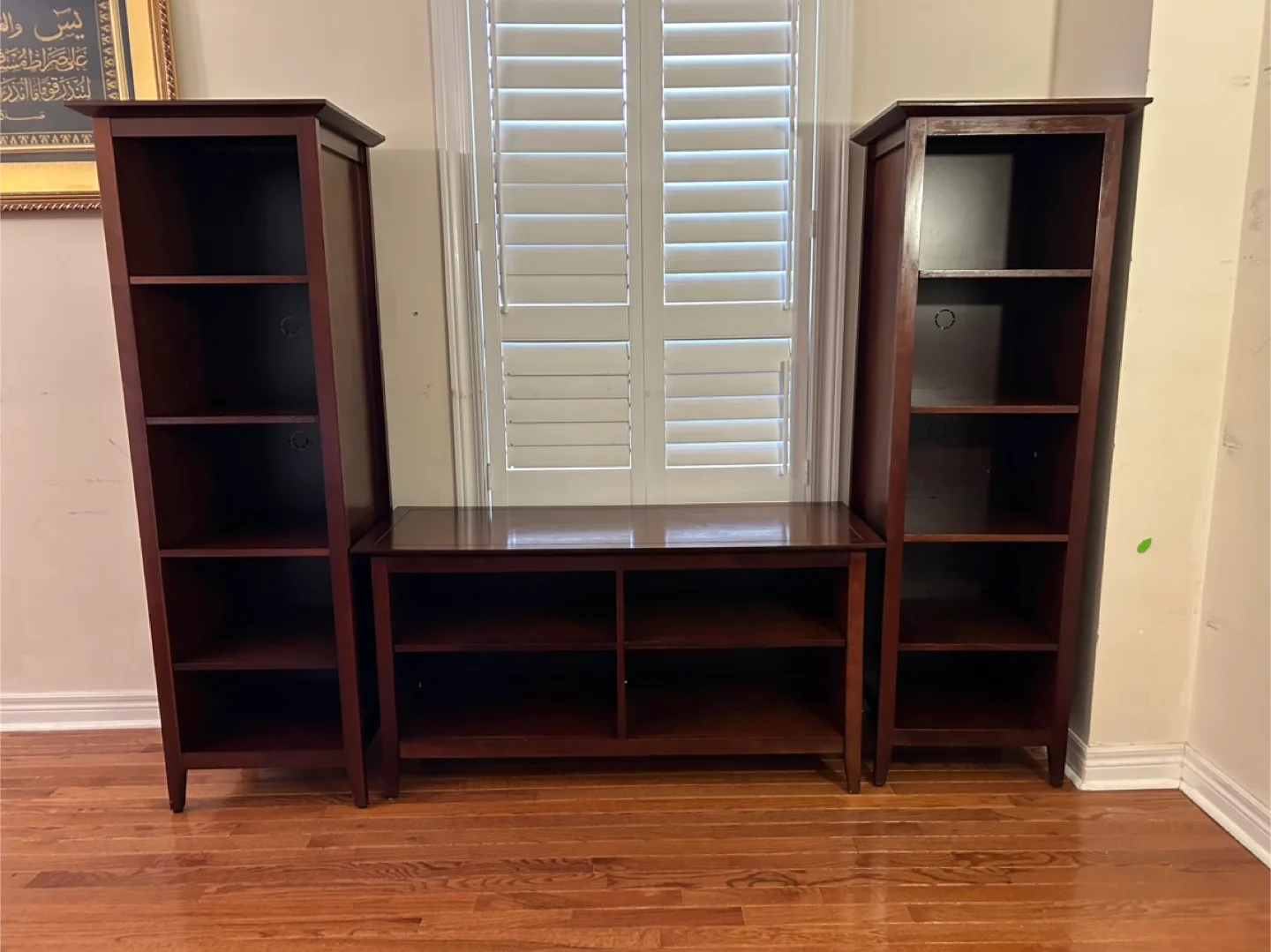 Wooden shelf and TV table set *MOVING SALE* thumbnail
