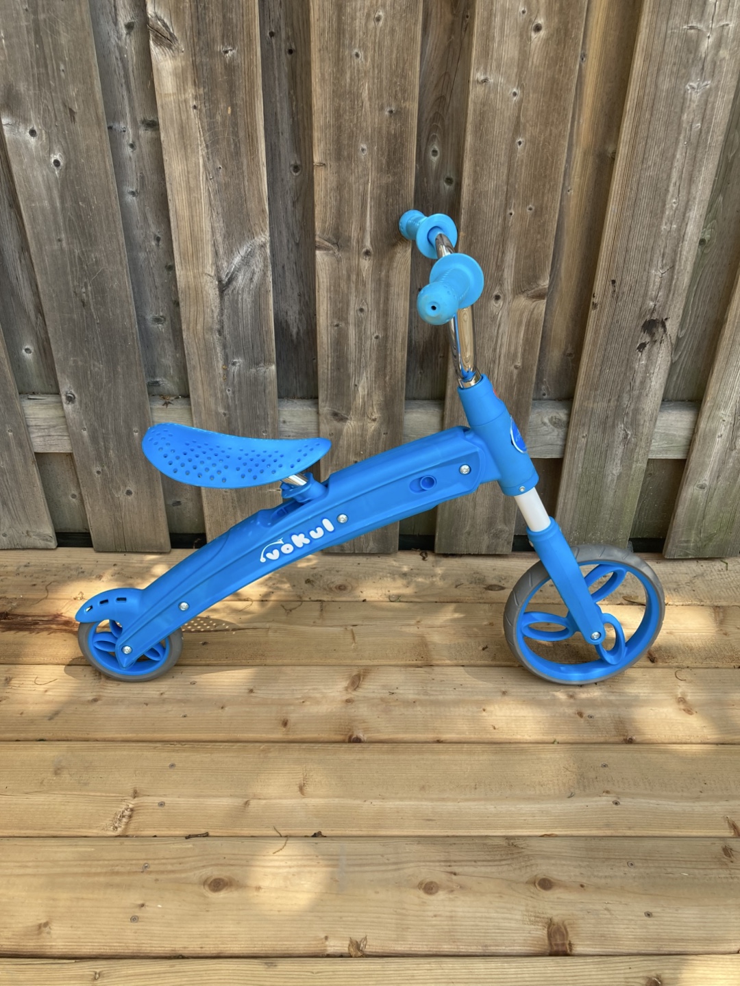 Kids blue balance bike