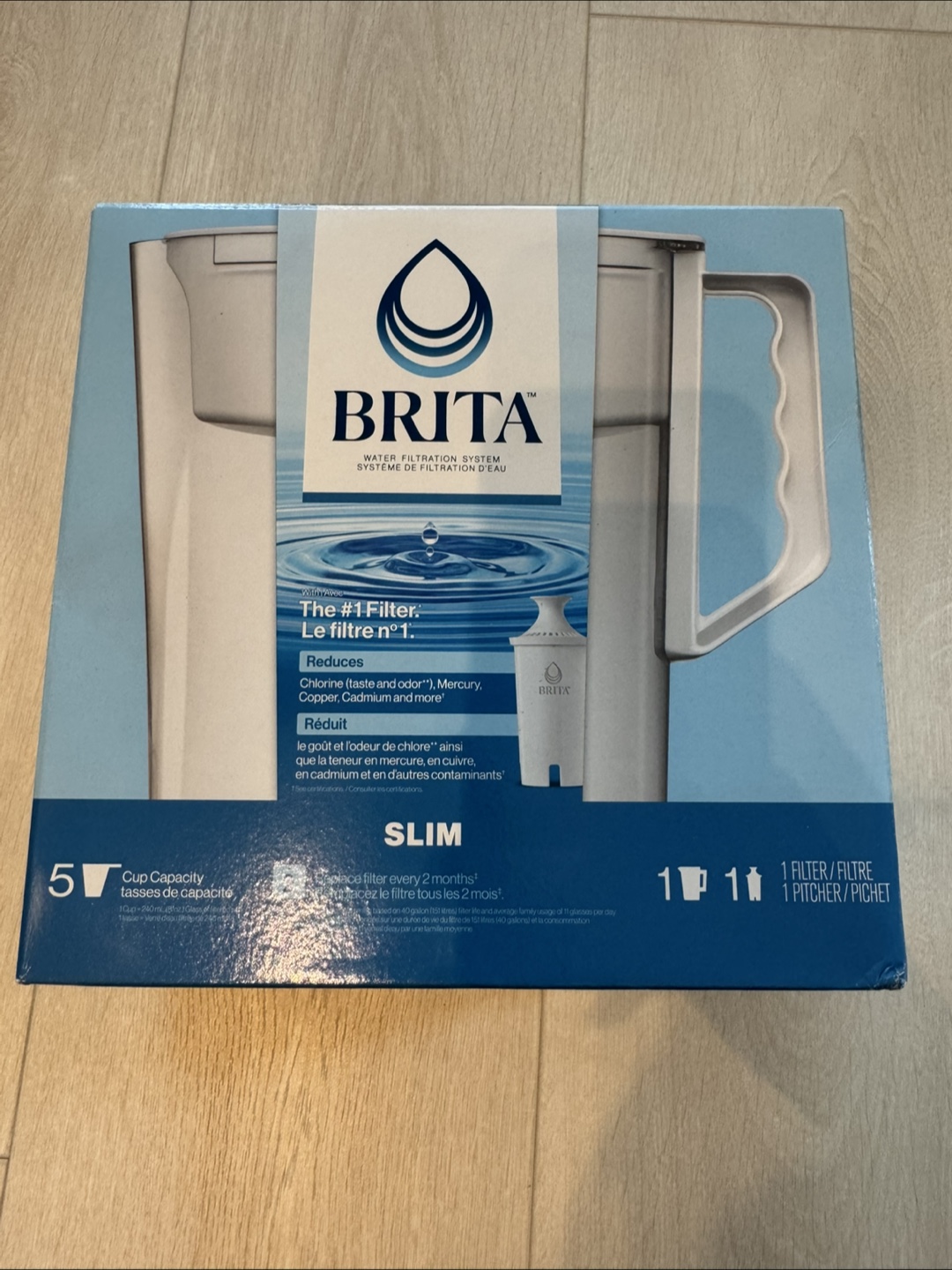 Brita Slim Water Filter Pitcher - New in Box! - photo 3