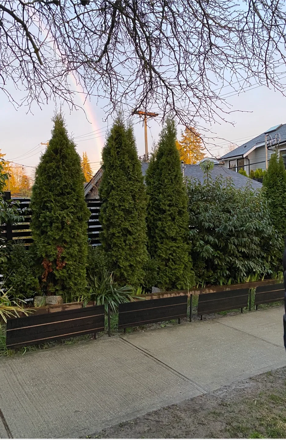 Black Metal Fence Panel - 45" x 11" thumbnail
