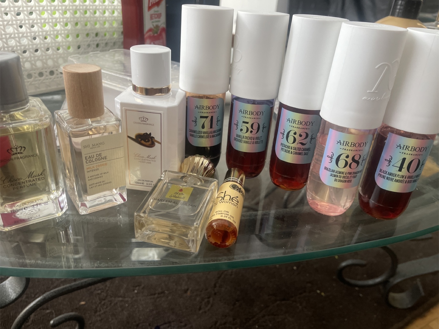 Random perfumes and mist