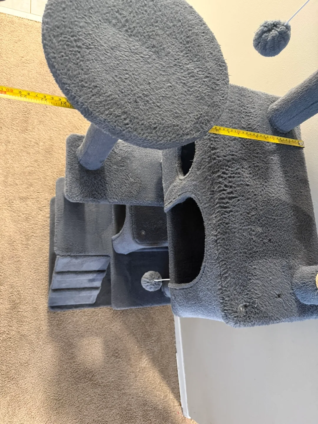 Grey Cat Tree with Scratching Posts image indicator(6)