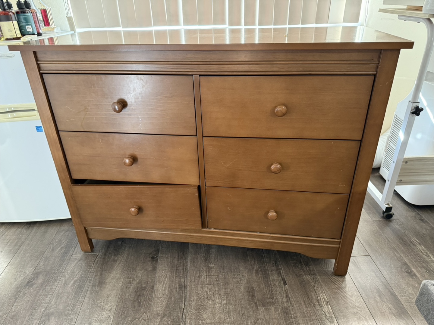 Wooden 6-Drawer Dresser